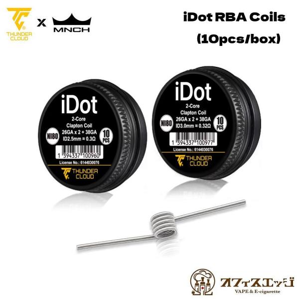 iDot RBA Coils (10pcs) by ThunderCloud × Monarchy クラプトンコイル プレビルドコイル アイドット サンダークラウド [Y-50]