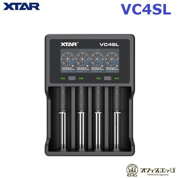 XTAR VC4SL �o�b�e���[�[�d�� �o�b�e���[�`���[�W���[ �G�N�X�^�[ �d�q�^�o�R �x�C�v Battery Charger �[�d�� ���`�E���C�I���o�b�e���[  [Q-22]