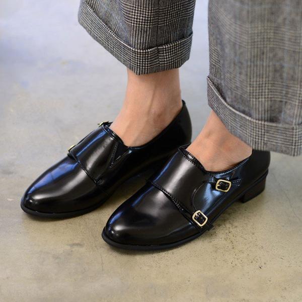 AmiAmi（アミアミ） 返品交換不可 ダブルモンク ストラップ シューズ