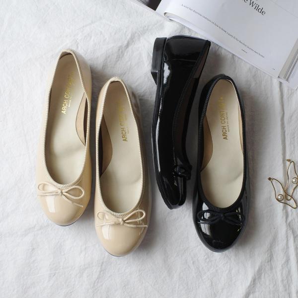 バレエシューズ パンプス レディース リボン フラットシューズ 春 夏