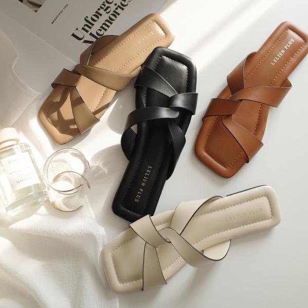 AmiAmi サンダル レディース ミュール 痛くない ぺたんこ おしゃれ