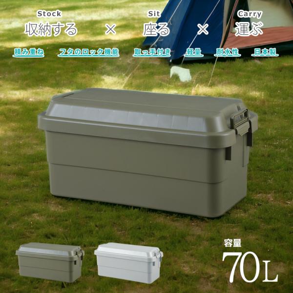 収納ボックス コンテナボックス トランク 収納ケース フタ付き