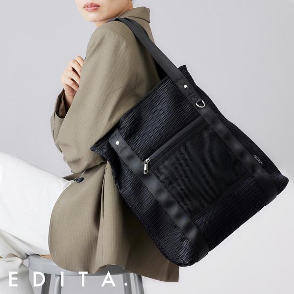 EDITA.（エディータ） 防水 洗濯機で洗える トートバッグ レディース