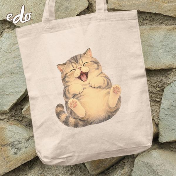 フ*ー様 新作　チョコ　ケーキ　パネル生地　猫　トートバッグ　♡ トートバック a4 帆布 軽量 「エキゾチックショートヘア猫」 サブ
