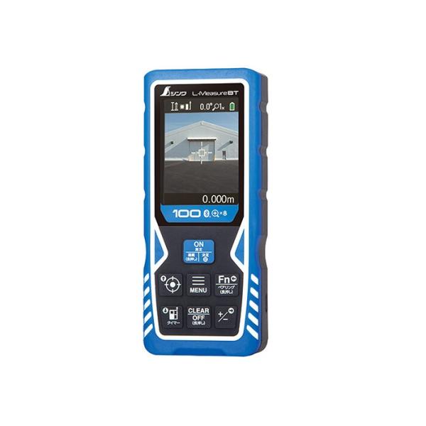 シンワ測定 78105 レーザー距離計 L-Measure100 ８倍ズームファインダー デ−タ転送 測定距離0.3〜100m 精度±2.0mm 測定距離をアプリで管理できる 屋外で使える長距離レーザ−距離計 商品ページ