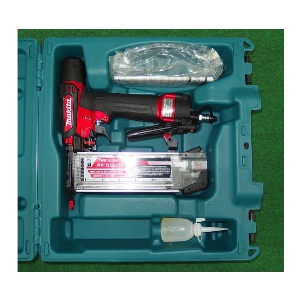 マキタ（makita） 送料無料 AF552H エアダスタ付高圧仕上釘打機 赤 