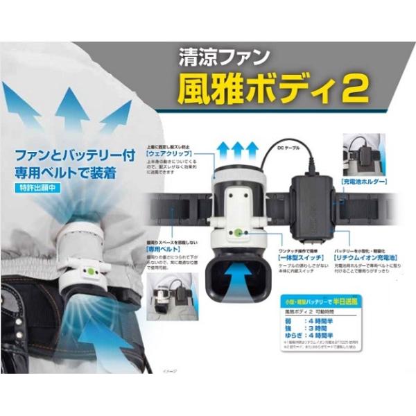 タジマ(Tajima) 清涼ファン風雅ボディ フルセットFB-AA28SEGW 電動工具、建築機械・金物ならLOWS（ロウズ）三鷹市井口