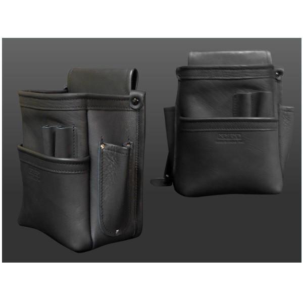 KNICKS（ニックス） KB-201DDSP 総グローブ皮仕上2段腰袋 フチ総グロ