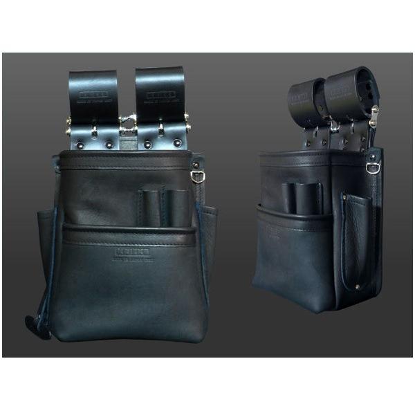 ニックス KB-201SPDX 自在型チェ−ンタイプ 総グローブ革2段腰袋 テ  