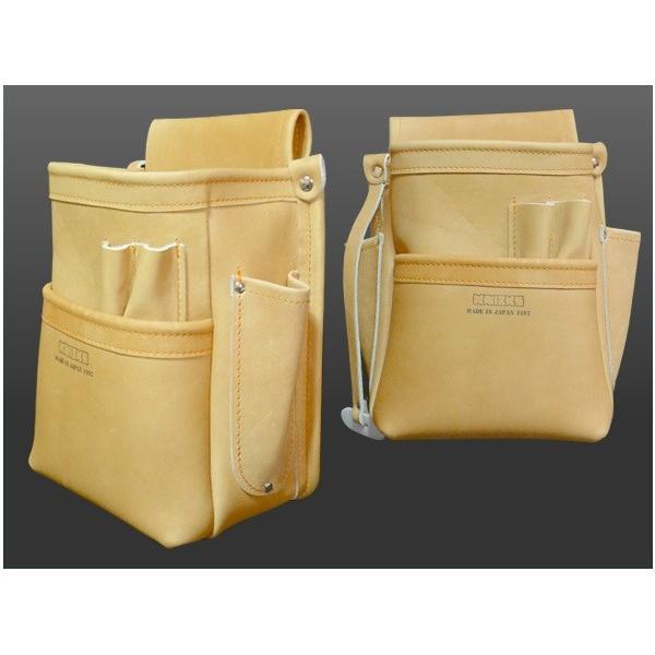 ニックス品番 ‎KN-201DDSP KNICKS（ニックス） KN-201DDSP 総グローブ皮仕上2段腰袋 フチ総グロ