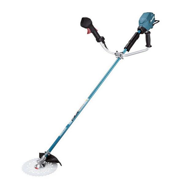 【動作確認済み・美品・良品】　makita/マキタ　40Vmax 充電式草刈機　MUR006GZ　左右非対称Uハンドル　255㎜ DCホワイトチップソ－付 マキタ MUR006GZ 40Vmax 充電式草刈機 左右非対称Uハンドル仕様 255mm