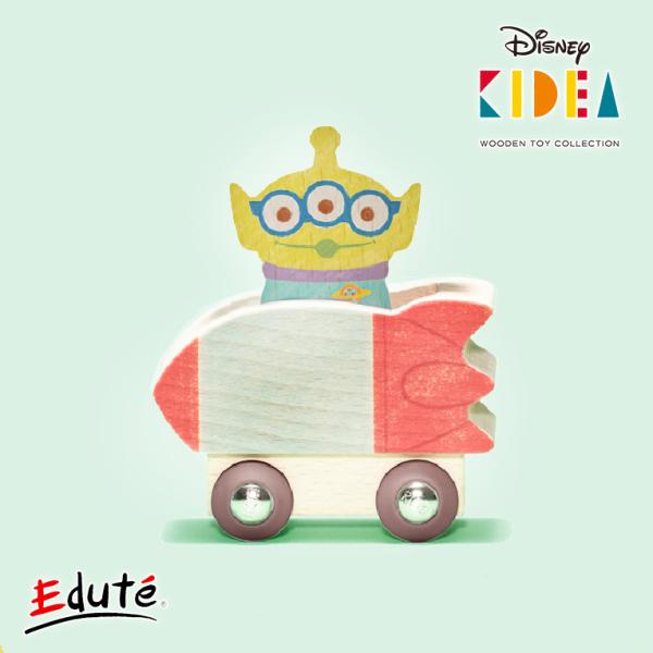 積み木 Disney KIDEA VEHICLE エイリアン 1歳 木のおもちゃ 知育玩具 プレゼント トイストーリー ディズニー 女の子 男の子 ギフト 幼児 誕生日