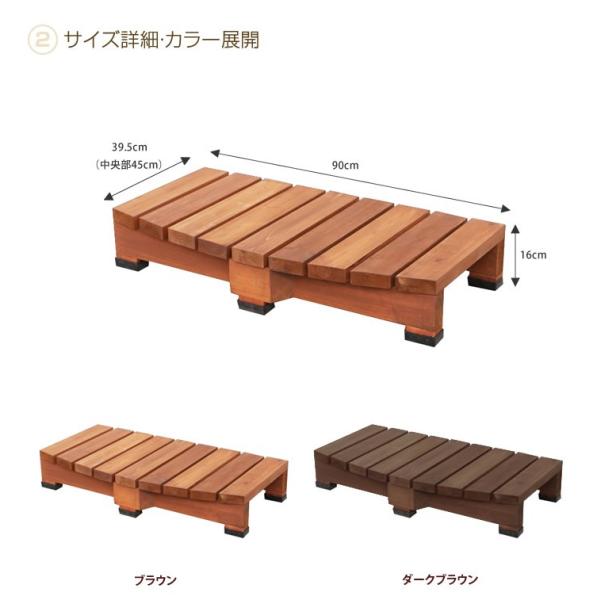 Abelia Step デッキ縁台 ステップ 階段縁側 ブラウン シンプル ウッド オシャレ 縁台 Buyee Buyee Japanese Proxy Service Buy From Japan Bot Online