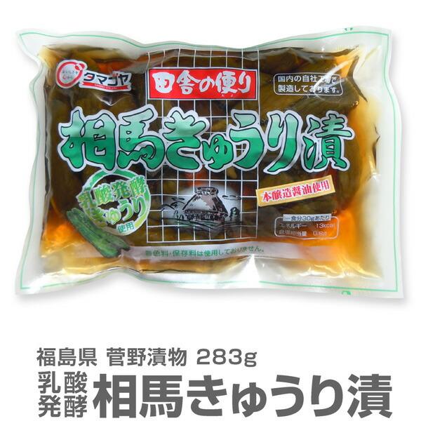 (漬物) (1袋) ウメェきゅうりの一本漬け「菅野漬物 相馬きゅうり漬」263g 賞味期限6か月前後 (福島県)