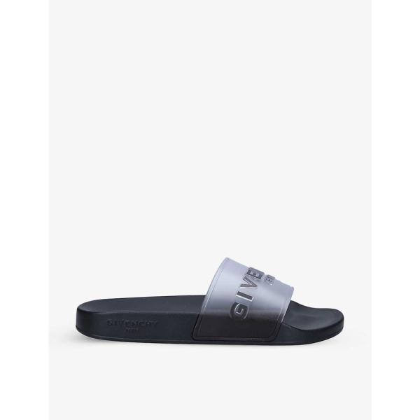 ジバンシー GIVENCHY レディース サンダル・ミュール シャワーサンダル シューズ・靴 Logo-embossed rubber sliders  WHITE/BLK