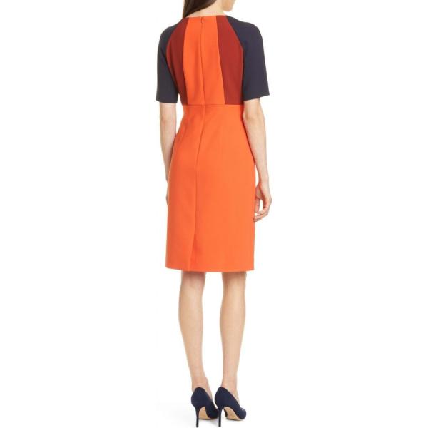 ヒューゴ ボス Boss レディース ワンピース Boss ワンピース ワンピース ドレス ワンピース Dolobus Colorblock Dress Fiery Orange Dp3 Ff05d77f42 フェルマート エフ Fermart Ef