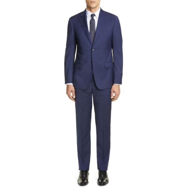 アルマーニ Emporio Blue Armani メンズ ファッション スーツ ジャケット Fit アウター G Line Trim Fit Solid Wool Suit Blue Dp3 Ff58c07df9 フェルマート エフ Fermart Ef