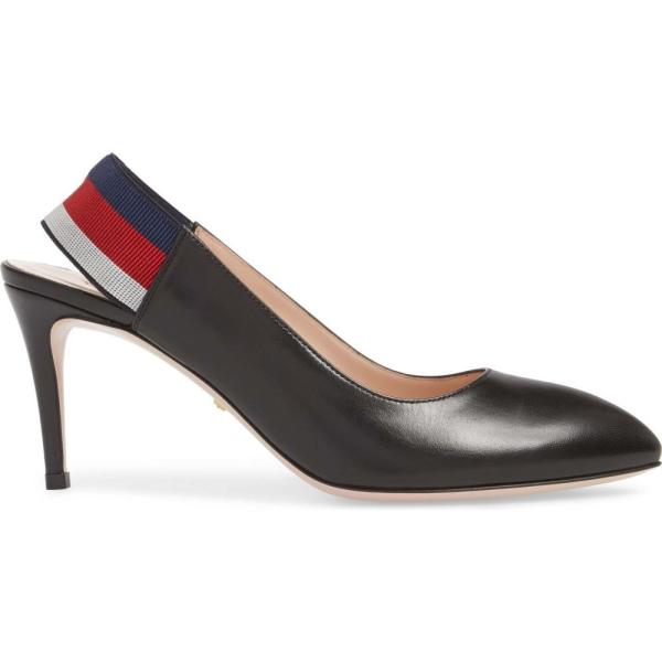 グッチ New Arrival Gucci レディース パンプス シューズ Slingback Pump 靴 Black Sylvie