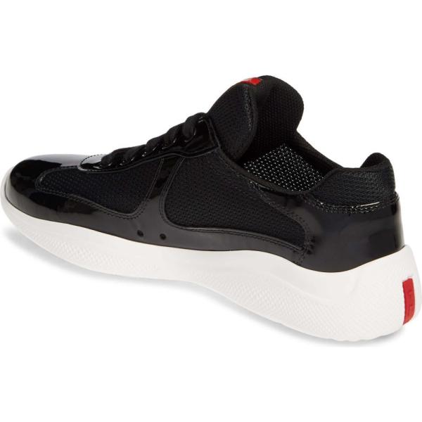 プラダ Prada レディース スニーカー ローカット シューズ 靴 Logo Low Top Sneaker Black Patent Www Splitstudio Tv Index Php