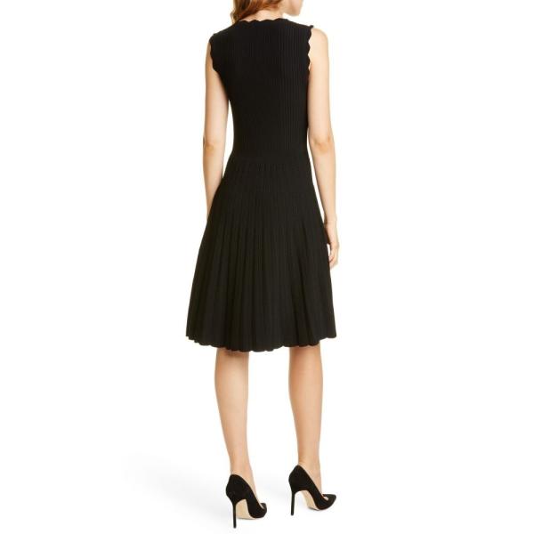 Taylor By レディース ワンピース チュニック Tailored レディースファッション レベッカテイラー ワンピース ドレス ワンピース Scalloped Scalloped Dress Black Rebecca Ribbed