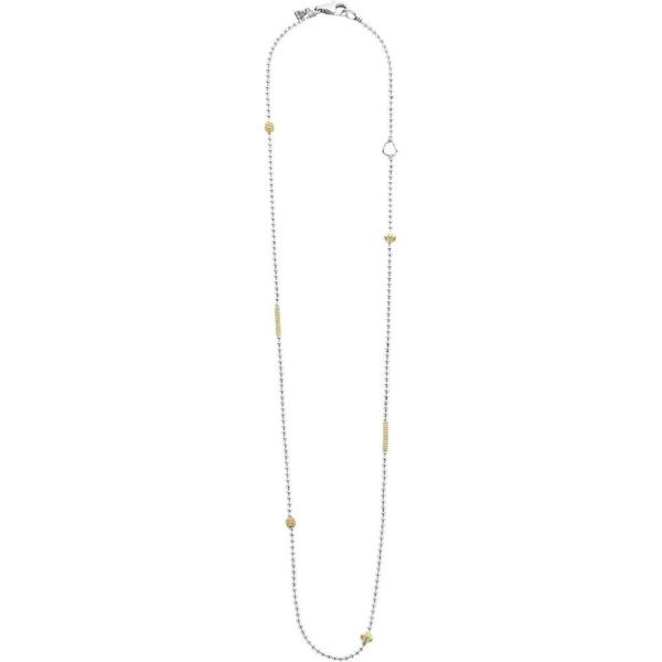 ラゴース LAGOS レディース ネックレス ジュエリー・アクセサリー 'Caviar Icon' Chain Necklace Silver/Gold