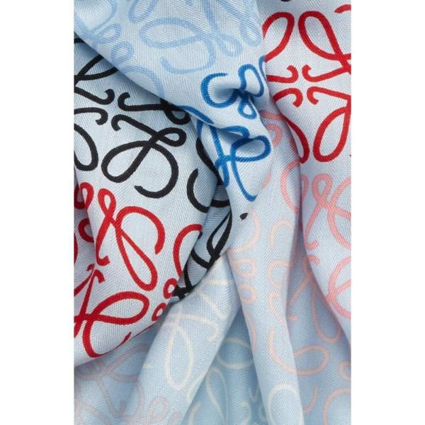 ロエベ Loewe レディース マフラー スカーフ ストール Monogram Stripe Scarf Light Blue Www Nlqp Com