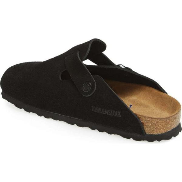 ビルケンシュトックbirkenstock レディースクロッグシューズ 靴boston Soft Footbed Clog Black Suede Www Specialistdetailing Com