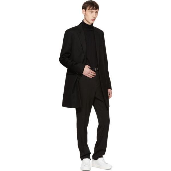 イヴ サンローラン Saint 定番 Laurent メンズ コート チェスターフィールドコート Chesterfield Coat アウター Black Peak Lapel