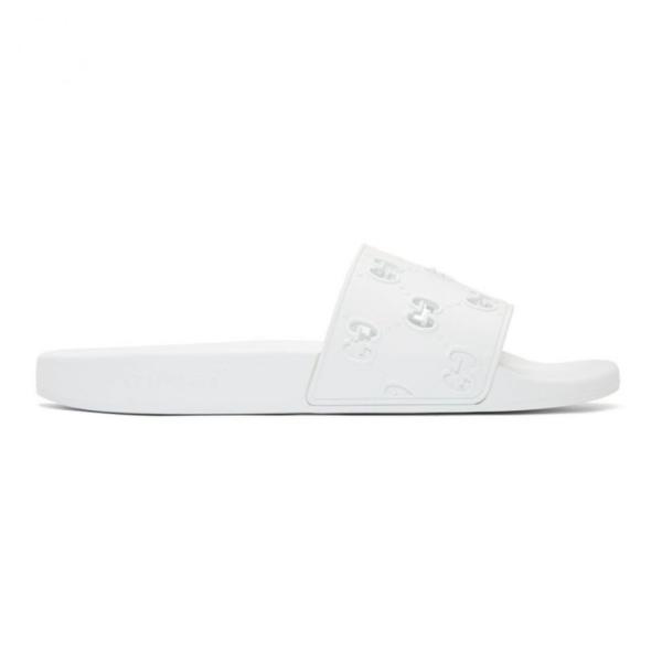 グッチ Gucci メンズ サンダル シューズ 靴 White Gg Slides Great White Csr Starapazova Org