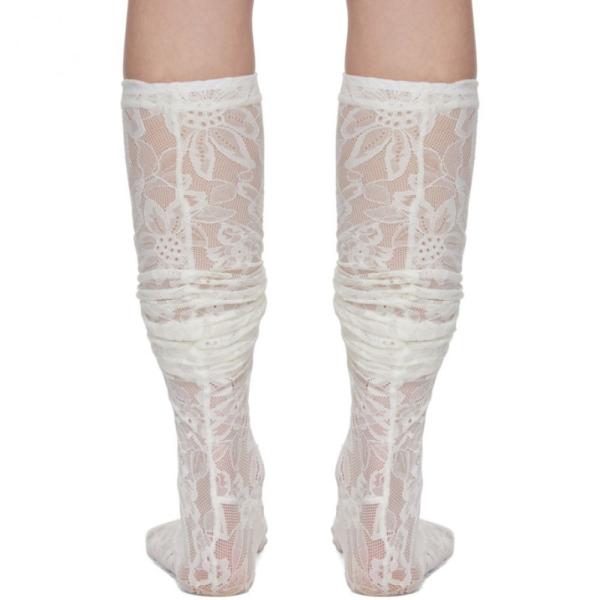 コム デ ギャルソン Comme Des Garcons レディース ソックス インナー 下着 White Lace Socks White Sagaretxe Net