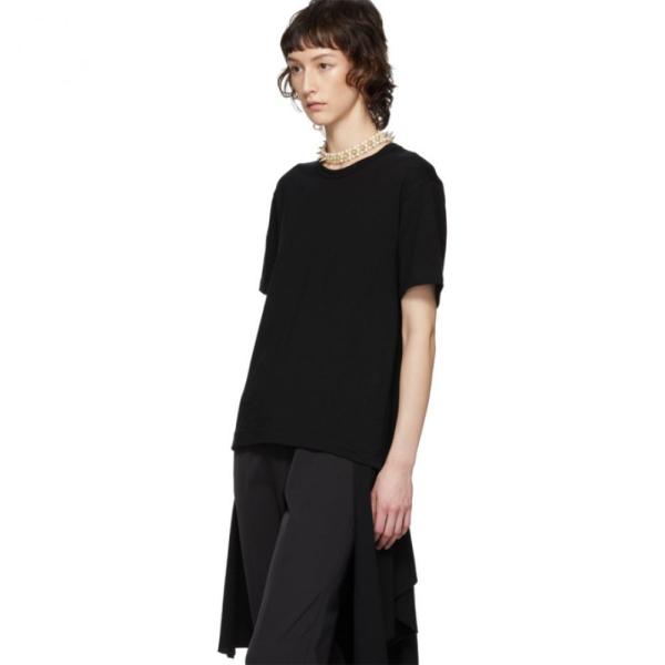福袋セール コム デ ギャルソン Comme Des Garcons Homme Plus レディース ワンピース ワンピース ドレス Black Draped Bottom Dress Black 割引価格
