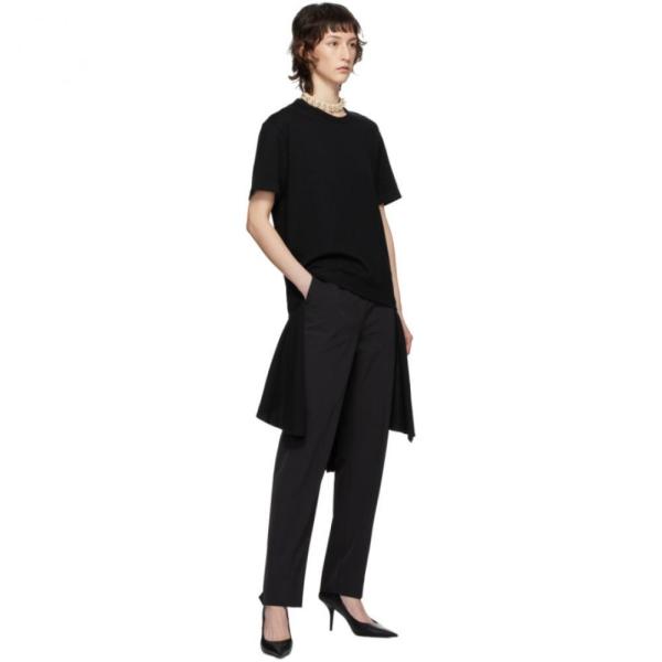 福袋セール コム デ ギャルソン Comme Des Garcons Homme Plus レディース ワンピース ワンピース ドレス Black Draped Bottom Dress Black 割引価格