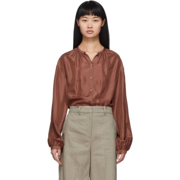 ジョゼフ Joseph レディース ブラウス シャツ トップス Brown Silk Habotai Bowell Blouse Dusty Rose Www Primareodonto Com Br