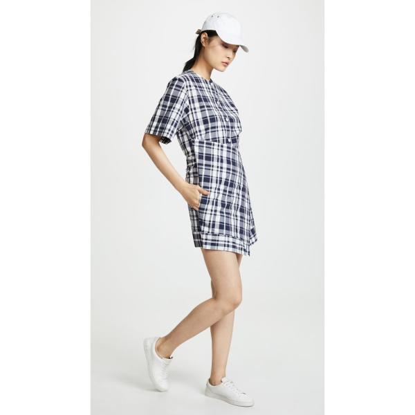 Scarf メゾン Dress Dress Ef キツネ Navy Navy キツネ Maison レディース エフ Kitsune Chloe ワンピース ドレス Check Fermart ワンピース Lb Maisk 1ab8 フェルマート