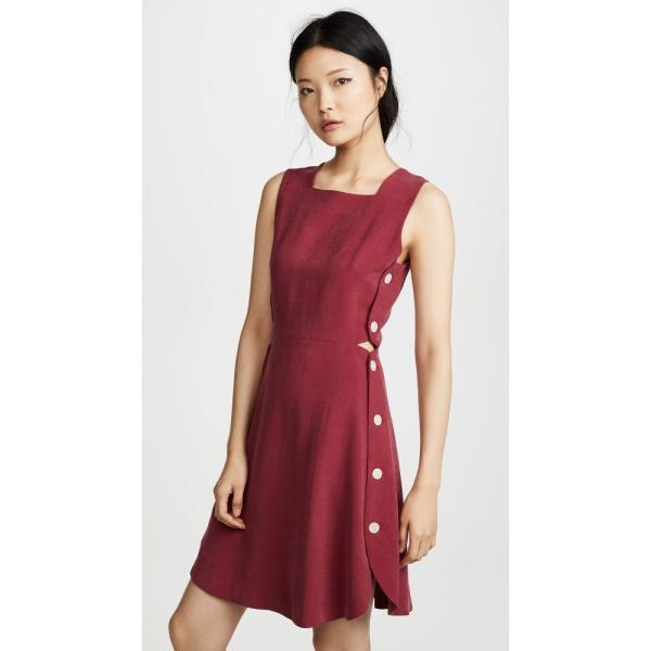 スーパーセール Kitsune キツネ レディース ファッション Maison Asia ワンピース ドレス Red エフ メゾン Asia レディース ワンピース Dress Lb Maisk 02d フェルマート Fermart Ef