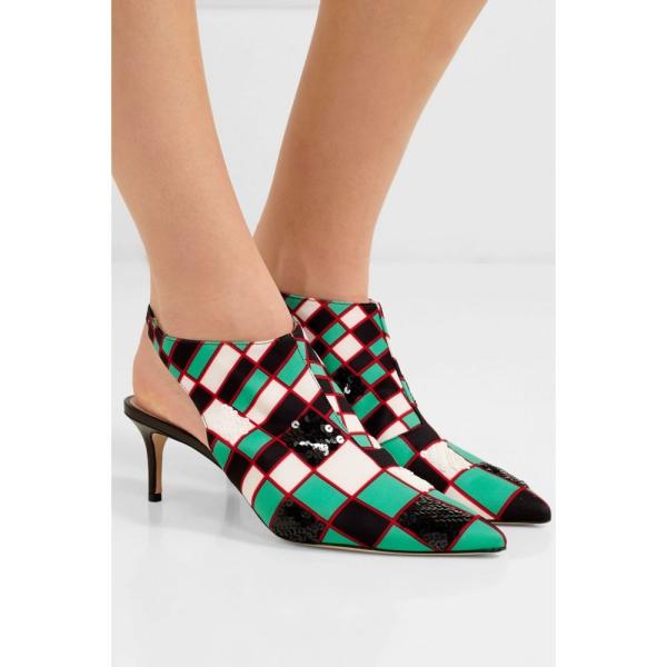 パンプス Christopher Kane レディース ファッション ケイン Kane シューズ 靴 Stretch Knit Pumps Sequin Embellished Pumps クリストファー Printed Slingback Lg フェルマート エフ Fermart Ef