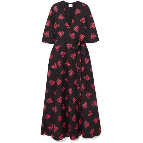 レベッカ デ ラヴェルネル Daisy Rebecca ラヴェルネル De ワンピース Ravenel レディース ワンピース ワンピース ドレス Daisy Floral Print Cotton And Silk Blend Wrap Dress Lg フェルマート エフ Fermart Ef