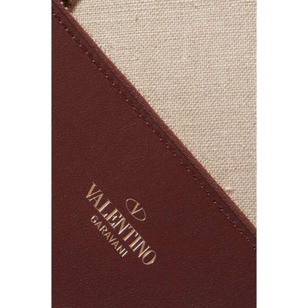 ヴァレンティノ Garavani Vlogo Canvas レディース Escape Valentino Tote ファッション トートバッグ Tote バッグ Small Leather Trimmed Canvas Lg フェルマート エフ Fermart Ef 春のコレクション