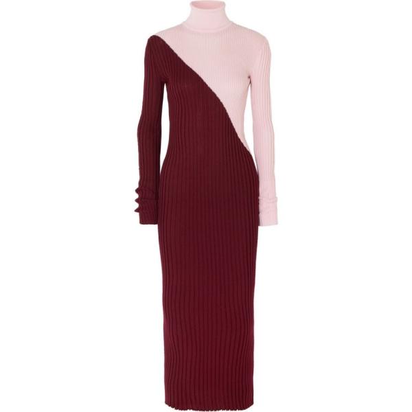 高級上質ブランド ガブリエラ ハースト Gabriela Hearst レディース ワンピース マキシ丈 Nazim Two Tone Ribbed Cashmere And Silk Blend Turtleneck Maxi Dress セール品質は非常に良い