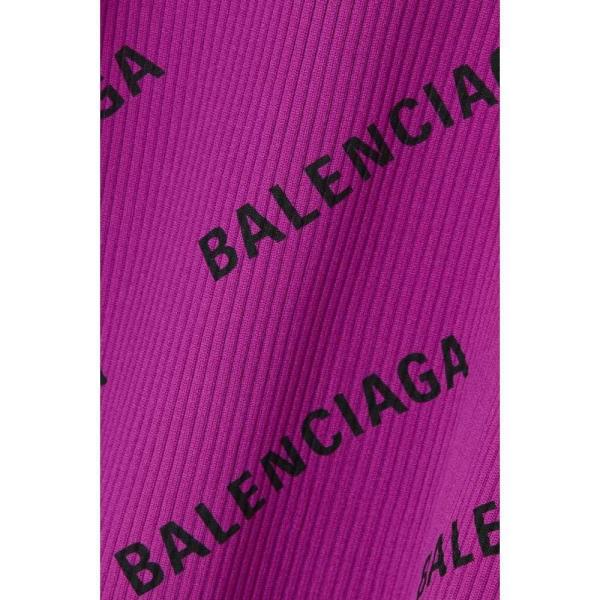 バレンシアガ Balenciaga Balenciaga レディース Top ニット セーター トップス Printed Ribbed Knit Printed Top Lg フェルマート エフ Fermart Ef