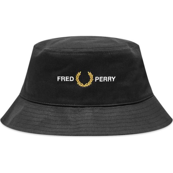 フレッドペリー Fred Perry Authentic メンズ ハット バケットハット 帽子 Graphic Bucket Hat Black Antoniodomingo Es