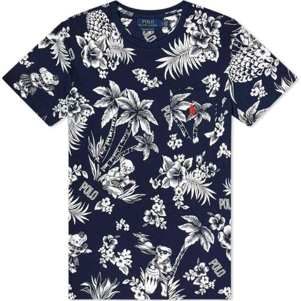 ラルフ ローレン Polo Ralph Lauren メンズ Tシャツ トップス Bearwaiian Print Tee Royal Bearwaiian Dallasreceiver Com
