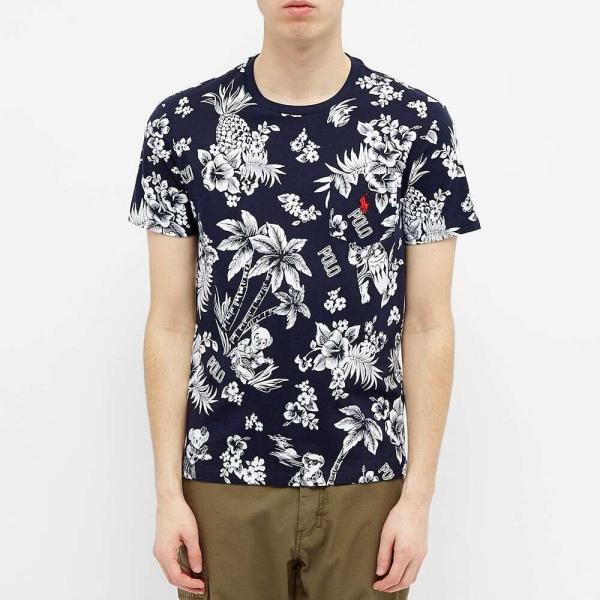 ラルフ ローレン Polo Ralph Lauren メンズ Tシャツ トップス Bearwaiian Print Tee Royal Bearwaiian Dallasreceiver Com