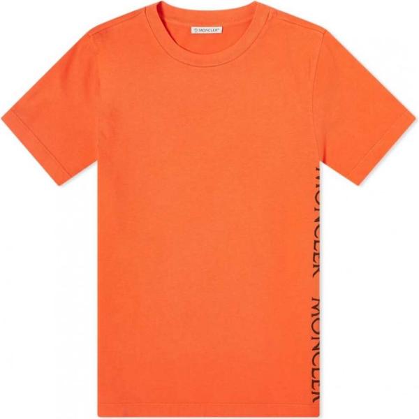 Moncler モンクレール Taped Seam Taped ロゴtシャツ Seam トップス Sc Ff2fc4dd フェルマート Tシャツ Orange Orange メンズ Logo Tee エフ Fermart Ef