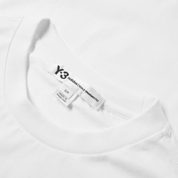 ワイスリー Y 3 メンズ 長袖tシャツ ロゴtシャツ New トップス Tee Sleeve Logo Long White Chest