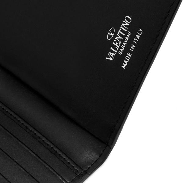 ヴァレンティノ All Vltn パスポートケース ファッション メンズ Black White Holder Valentino Sc Ffca1 フェルマート Over Valentino Fermart Passport Holder エフ Ef