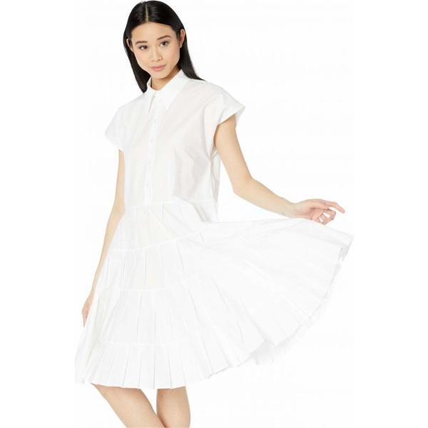 Sh2 14 フェルマート Ef Chloe Poplin レディース Chloe Poplin Dress エフ Tiered Dress Fermart By See ティアードドレス ワンピース White ワンピース ドレス クロエ