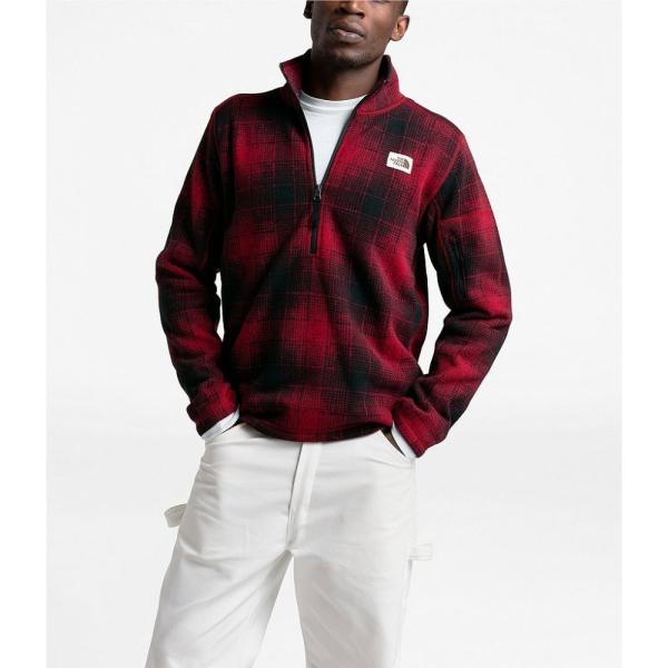 ザ ノースフェイス The North Face メンズ トップス Gordon Lyons Ombre Plaid Zip Pullover Cardinal Red Ombre Plaid Small Print Www Arilab Com Tr Index Php