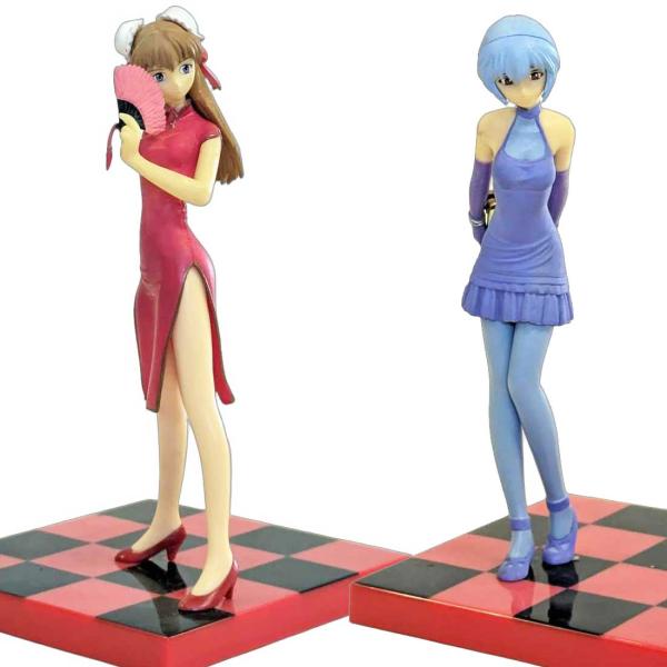 エヴァンゲリオン アスカ・ラングレー フィギュア セット セガ（SEGA） 惣流・アスカ・ラングレーと綾波レイのセット フィギュア