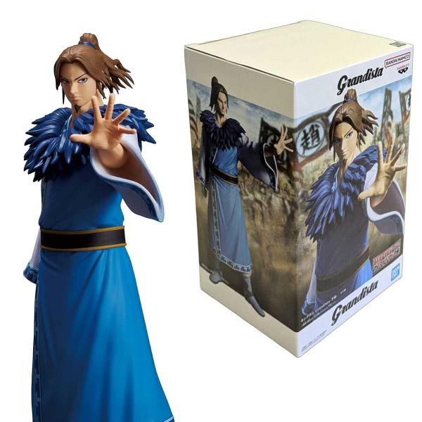 未使用 キングダム フィギュア 李牧 (りぼく) 趙国における最強の武将の称号『三大天』のひとり バンプレスト Grandista